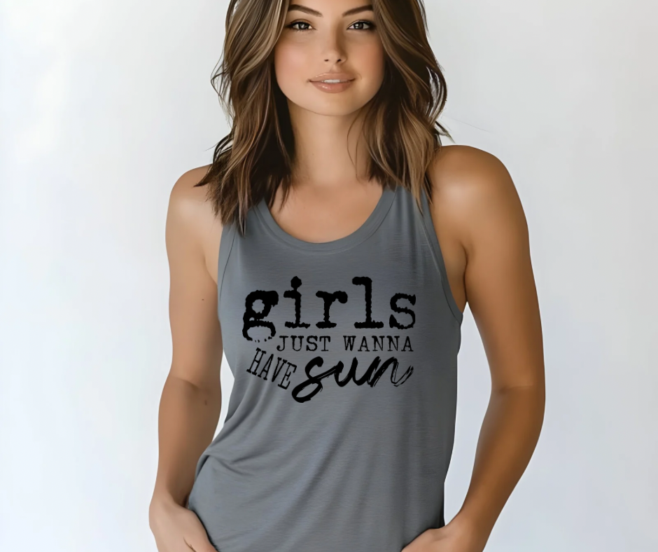 Girls Just Wanna have Sun Comfort Colors Tank Top