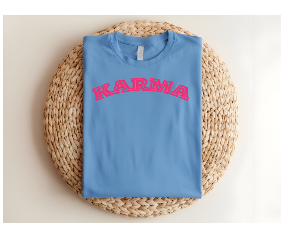 Karma Puff Hot Pink Vinyl  t-shirt