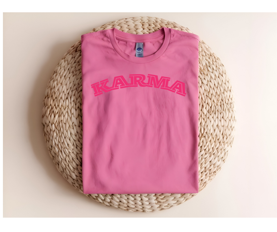 Karma Puff Hot Pink Vinyl  t-shirt