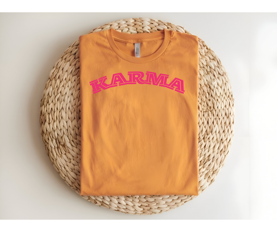 Karma Puff Hot Pink Vinyl  t-shirt