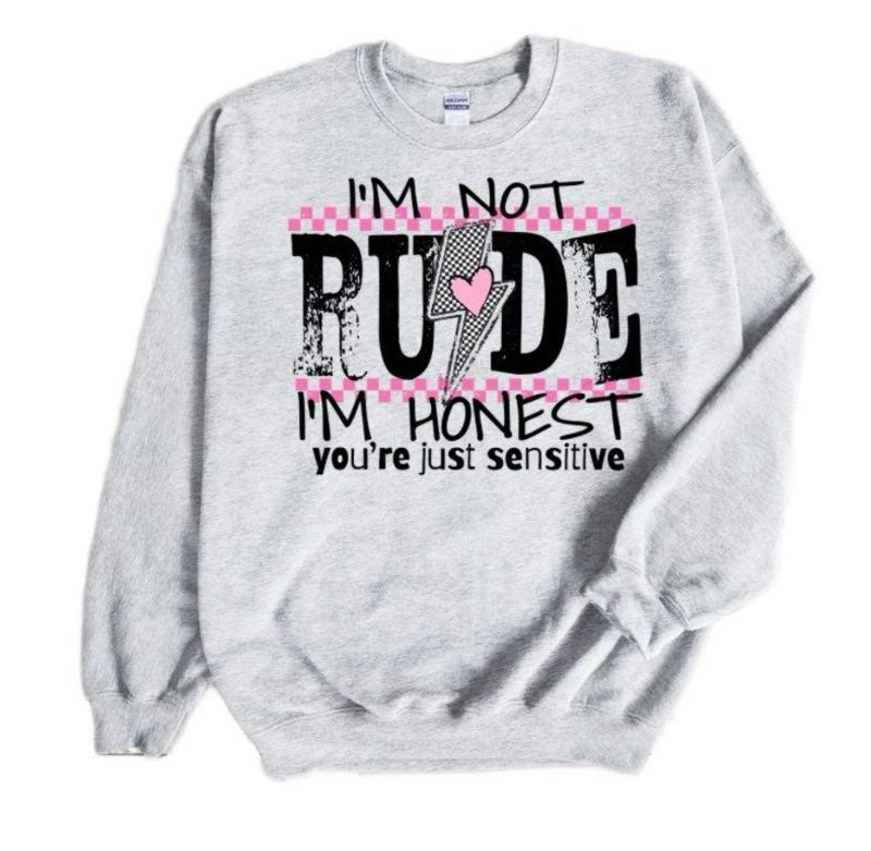 "I’m Not Rude, I’m Honest" Crewneck