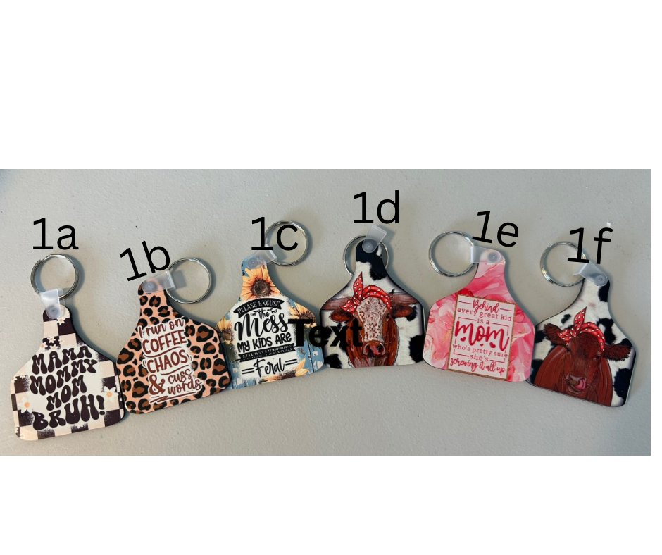 Cow Tags/Keychains