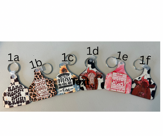 Cow Tags/Keychains