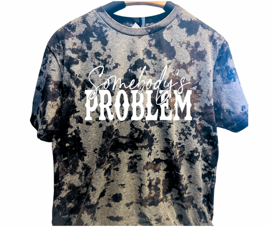 Somebody’s Problem Cowhide Look T-shirt