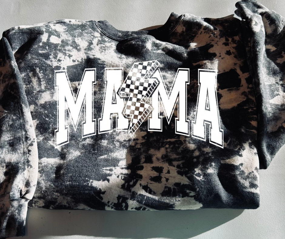 MAMA Distressed Crewneck