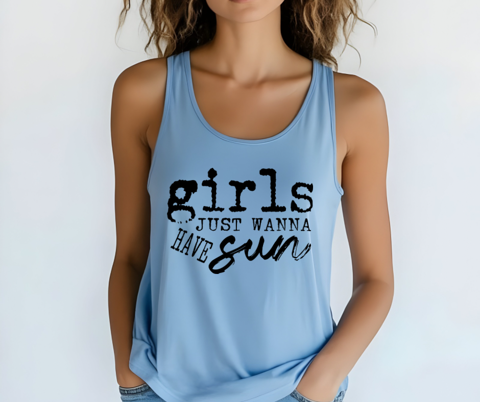 Girls Just Wanna have Sun Comfort Colors Tank Top