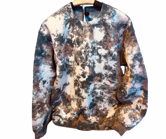 Cowhide bleach Sweatshirt-Made to Order