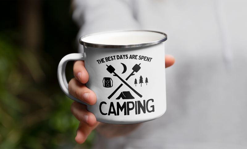 Camping Enamel Mug