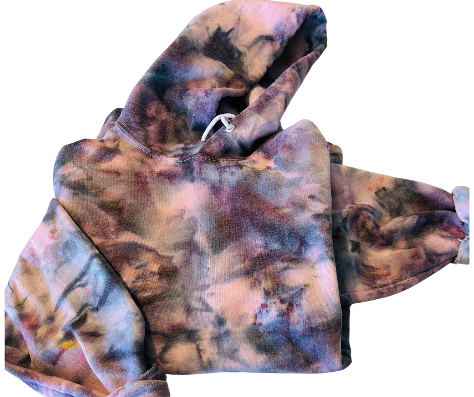 Interstellar Ice Dyed Hoodie-MADE TO ORDER